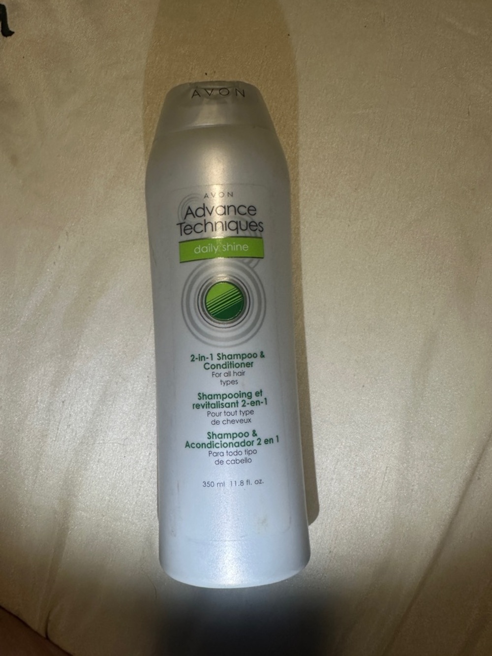 Avon Advance Techniques 2-in-1 Shampoo & Conditioner - Silver with Green Accents